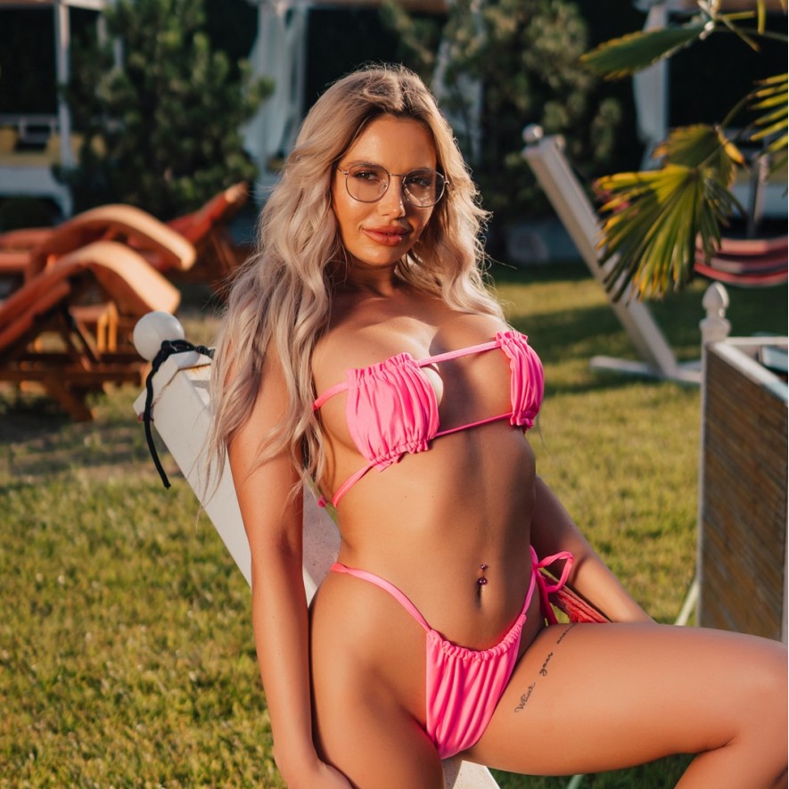  Set Costum baie - Acapulco - Pink Neon 